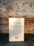 Stara drewniana apteczka prl vintage