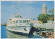 Kołobrzeg 1972r. Statek Wycieczkowy Anna na przystani x690