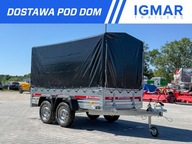 Przyczepa z plandeką czarną TEAMRED PRO 2612/2 przyczepka samochodowa lekka