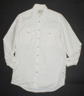 JACKPOT_Cudna KOSZULA_ecri klasyczna bawełna 2 kieszonki JEDYNA_S