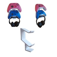 Uchwyt Ścienny 3w1 na 2 Pady i Słuchawki Wieszak 3D