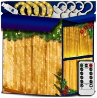 KURTYNA ŚWIETLNA LED 3x3 Lampki x 300 Świąteczne Choinkowe Girlanda Na Okno