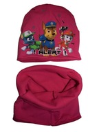 KOMPLET DZIEWCZĘCY CZAPKA + KOMIN PSI PATROL r. 48-50 nr 344A