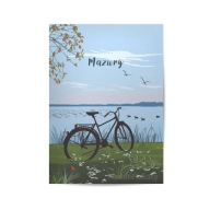 PLAKAT MAZURY, ORYGINALNA GRAFIKA DO SALONU, SYPIALNI, 30x40cm.