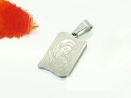 Zawieszka do łańcuszka stal chirurgiczna blaszka medalik srebrny Z325