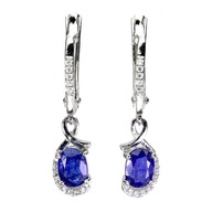 SZAFIRY NIEBIESKIE KOLCZYKI