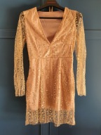 Nowa pudrowo różowa sukienka Sandbella xS S