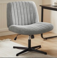 Fotel obrotowy biurowy szary wygodny duży