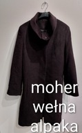 Płaszcz damski wełna moher alpaka M