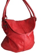 SOLAR DUŻA torebka SKÓRZANA skóra postarzana