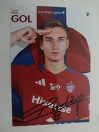 Zdjęcie 10x15 autograf Raków sezon 25/26 Gol Tomasz Pieńko