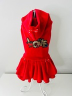 sukienka welurowa ubranko dla psa typu york S