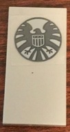 Lego SH 87079pb0604 tile 2x4 naklejka SHIELD logo