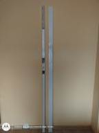 karnisz sufitowy z maskownicą aluminium 200cm szynowy dwutorowy