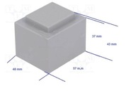 Transformator zalewany 054-0161.1 23V / 0,8A 20VA używany 12-5-5