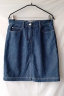 Spódnica dżinsowa granatowa midi - 40