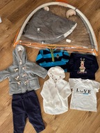 Zestaw ubranek r 56/68 + mata gratis