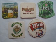 PIWO PODSTAWKI POD KUFEL LECH ŻYWIEC ZWIERZYNIEC TYSKIE LEŻAJSK SPIŻ 8 szt