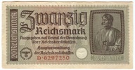 Niemcy - TRZECIA RZESZA - Banknot - 20 Reichsmark