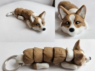 Brelok Pies Welsh corgi piesek brelok do kluczy Żówiarnia3D
