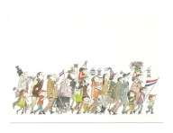 Pocztówka - Fiep Westendorp, Świąteczna parada z lampionami ...