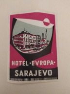 Etykiety, naklejki pamiątkowe hoteli, linii lotniczych - Polska i Świat