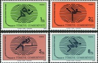 Turcja 1978 Znaczki 2453-6 ** sport tenis stołowy pływanie