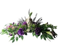 Stroiki Na Nagrobek - Anioł W Kaliach Fiolet Wzór 2