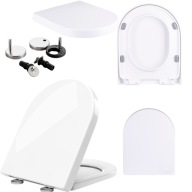 DESKA SEDESOWA WOLNOOPADAJĄCA KOŁO UNIWERSALNA DUROPLAST CERSANIT BIAŁA