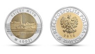 5zł Odkryj Polskę – Księzy Młyn w Łodzi - UNC- 2016