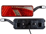 Lampa tylna z trójkatem 75+6 LED b-cz prawa obrys