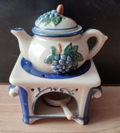 Piecyk z imbryczkiem do zaparzania herbaty, ziół syg. DK