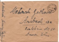 KORNATOWO -TORUŃ -ambulans nr 612 -koperta -znaczki -obieg 1949 rok