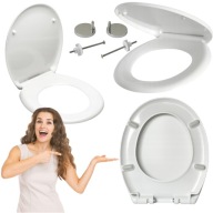 DESKA WC WOLNOOPADAJĄCA DUROPLAST WYPINANA UNIWERSALNA SOLIDNA HIGIENICZNA