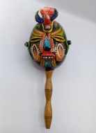 Wenezuela ręcznie wykonany Marakas ciekawy - vintege 32cm