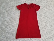 Pepco sukienka czerwona z błyszczącą nitką jak nowa roz 134-140