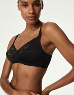 Śliczna markowa bielizna M & S 7005 UK 42C EUR 95C bez fiszbin czarny