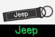 Skórzany BRELOK Haft FLUO JEEP + imię LamaHaft