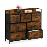 Komoda Relaxdays 100 x 30,5 x 85cm czarny, odcienie brązu