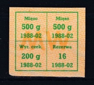 Karta zaopatrzenia, reglamentacja, "MW" , 02 1988 /SZP1/