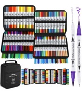 Ohuhu 160 kolorów, pisaki pędzelkowe z podwójną końcówką z filcową końcówką