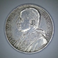 WATYKAN10 lirów 1933-1934 JUBILEUSZ Papież Pius XI. Ag 15