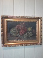 OBRAZ MARTWA NATURA Z OWOCAMI OK.1870-1890