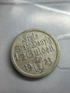 1/2 GULDENA 1923 ROK - ŁADNE