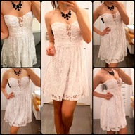 Nowa NLY Blush sukienka koronkowa r. M