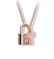 zawieszka kłódka i kluczyk rose gold 2022 charms