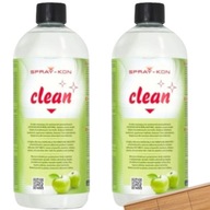 2x ZMYWACZ DO PŁYT MEBLOWYCH 1L SPRAY-KON CLEAN JABŁKOWY PREPARAT DO DREWNA