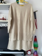 D tunika PEACOCKS CIENKA SWETERKOWA BEŻ RARYTAS