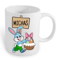 Kubek Wielkanocny 330ml Zajączek, kurczaczek, Pisanki - Świąteczny Prezent