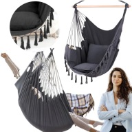 KRZESŁO BRAZYLIJSKIE WISZĄCY FOTEL HUŚTAWKA HAMAK OGRODOWY NA BALKON TARAS